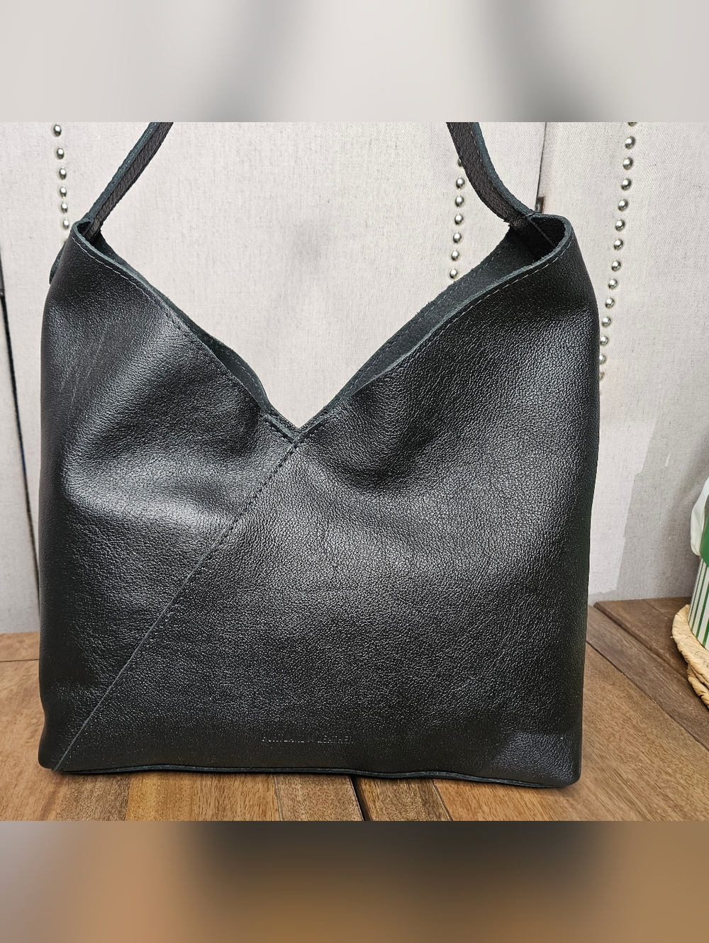 Portland Leather Goods Oversize Naomi Pebbled Black - Picture 3 of 13